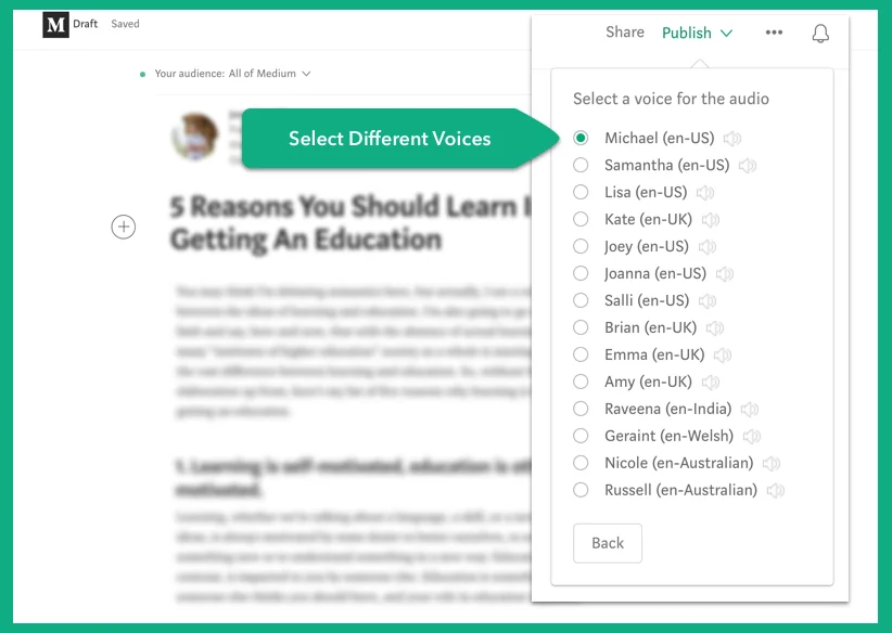 Play for Medium writers screenshot 2 of 7
