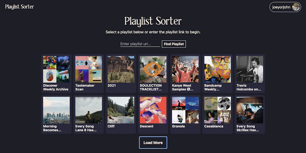 Playlist Sorter screenshot 2 of 3