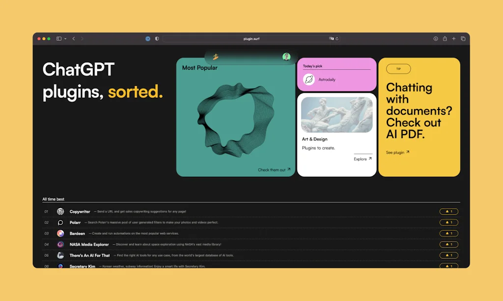 Plugin Surf screenshot 2 of 5