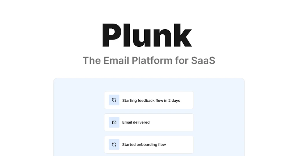 Plunk screenshot 1 of 3