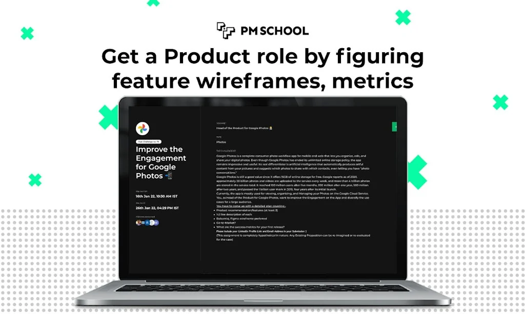 PM School Challenges (Dribbble for PMs) screenshot 4 of 4