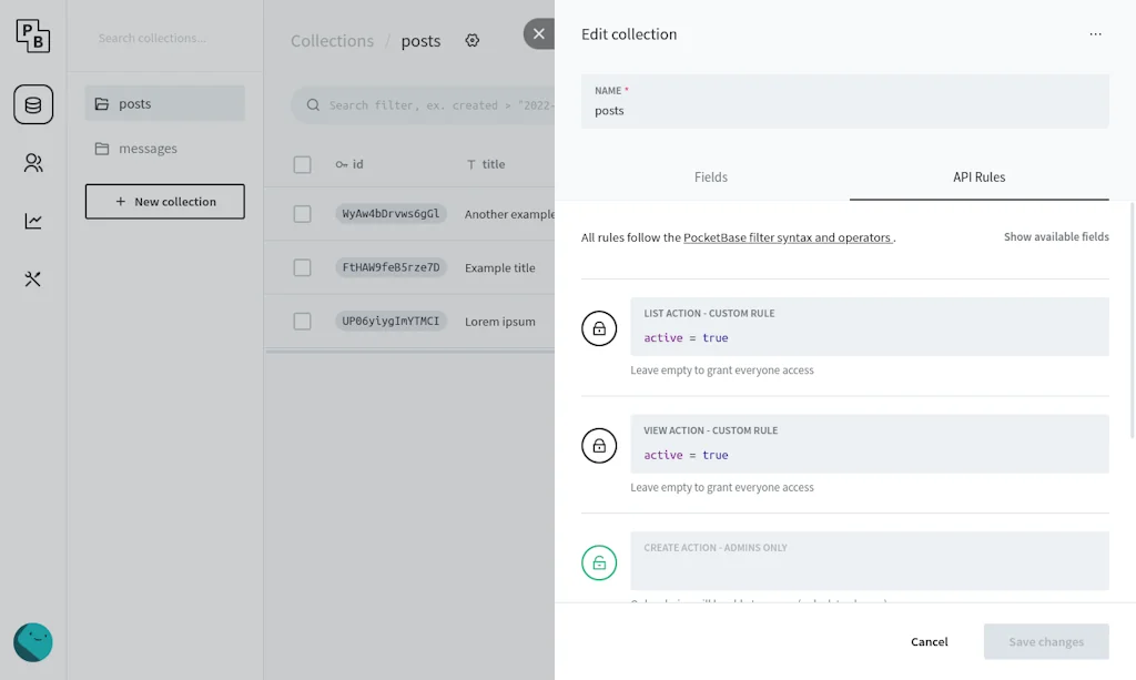 PocketBase screenshot 2 of 6