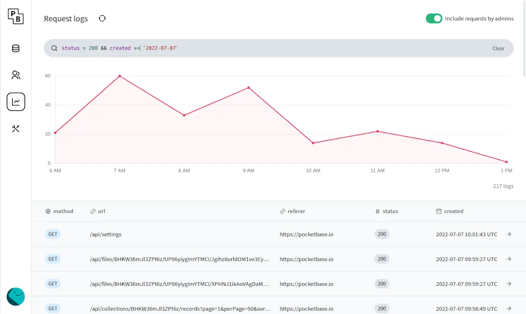 PocketBase screenshot 5 of 6