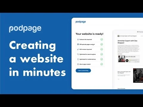 Podpage: Podcast Websites screenshot 1 of 6