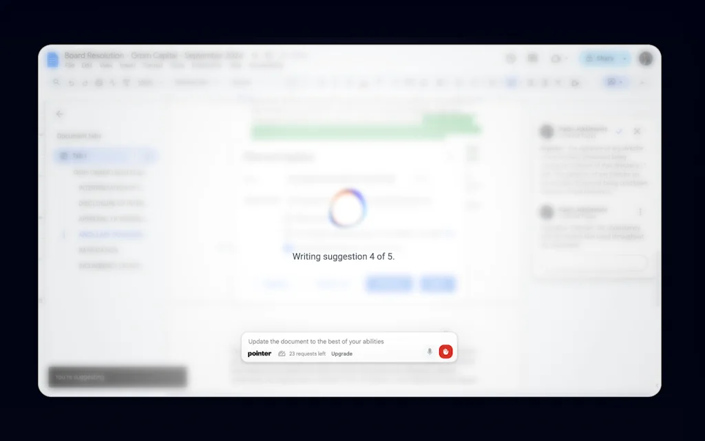 Pointer AI for Google Docs screenshot 2 of 5
