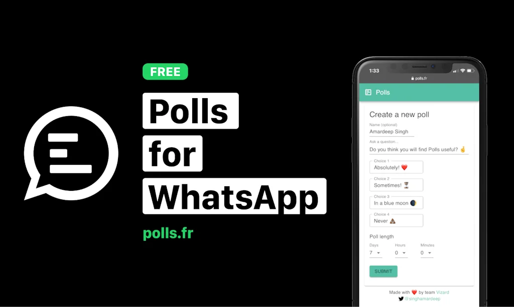 Polls for WhatsApp screenshot 2 of 7