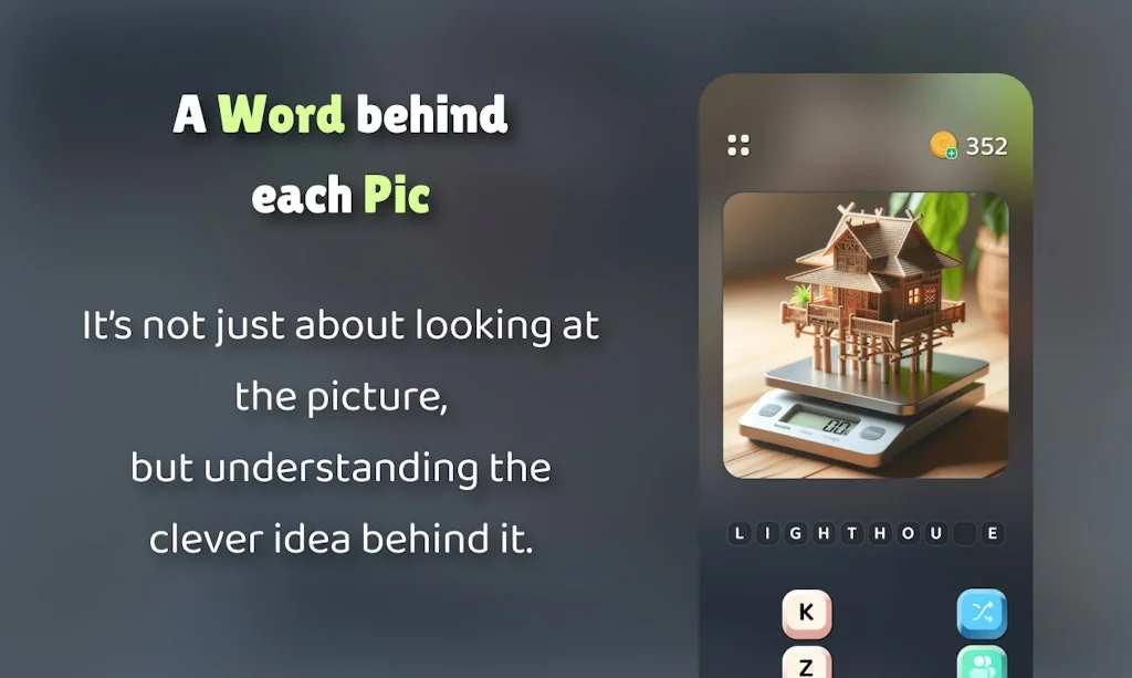 Popcorn: Guess word in AI-Generated pics screenshot 3 of 5