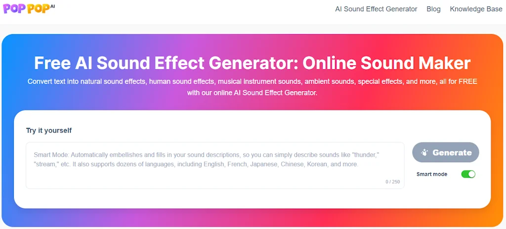 PopPop AI Sound Effect Generator  screenshot 3 of 6