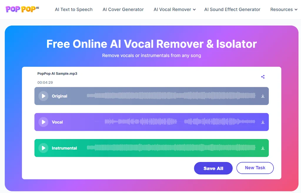 PopPop AI Vocal Remover  screenshot 2 of 6