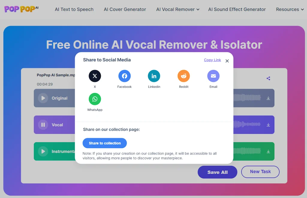PopPop AI Vocal Remover  screenshot 4 of 6