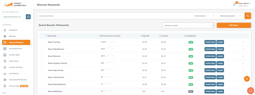 Post Cheetah screenshot 6 of 7