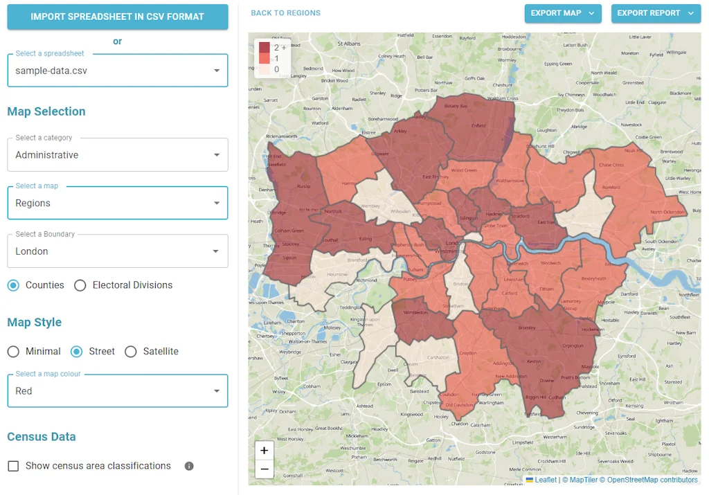 Postcodeheatmap screenshot 4 of 4