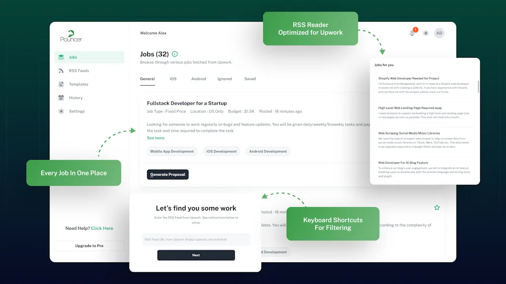 PouncerAI - Upwork Profile Optimizer screenshot 3 of 6