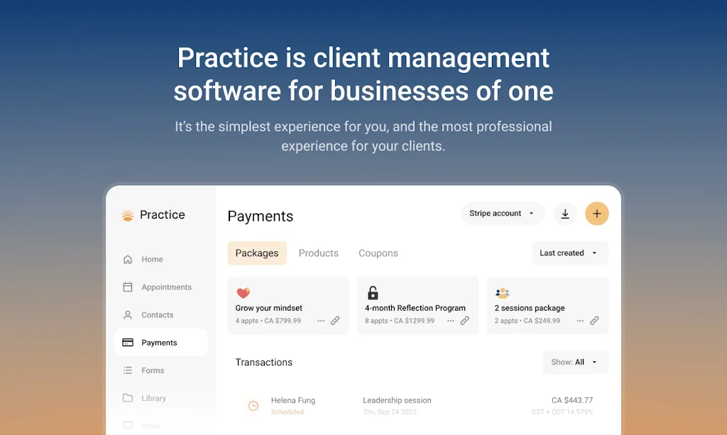 Practice screenshot 2 of 3