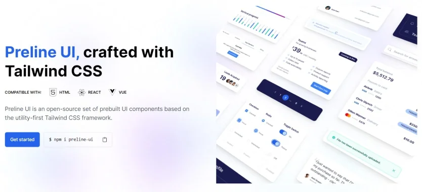 Preline UI screenshot 1 of 3
