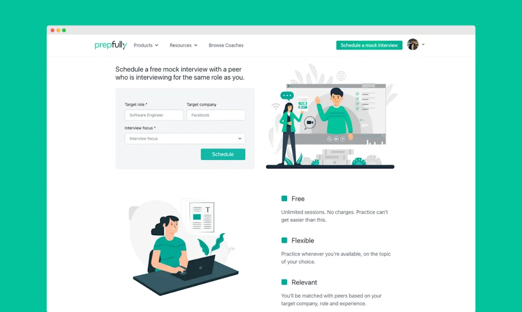 Prepfully Peer Interviews screenshot 1 of 4