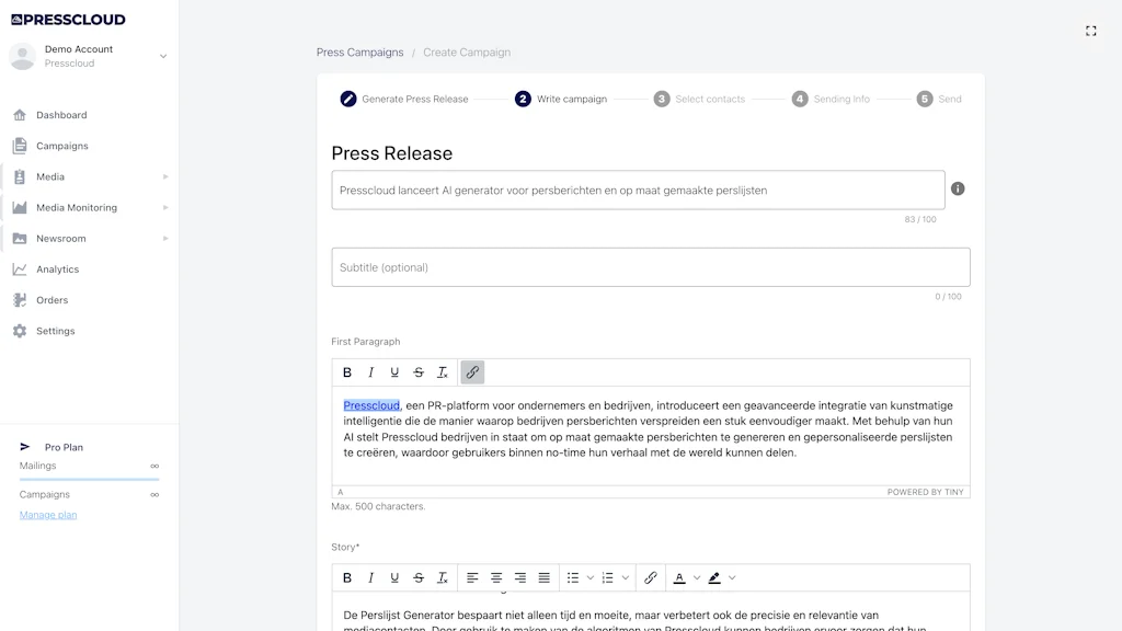 Presscloud.ai screenshot 4 of 12