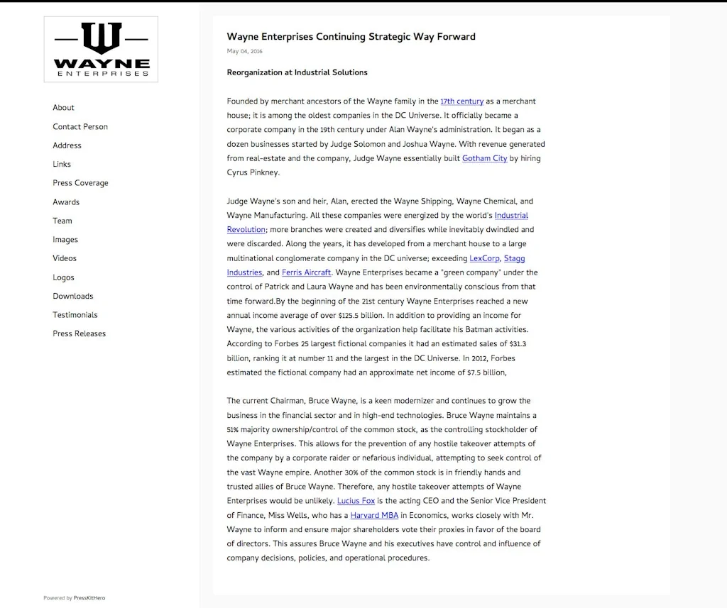 PressKitHero screenshot 3 of 5
