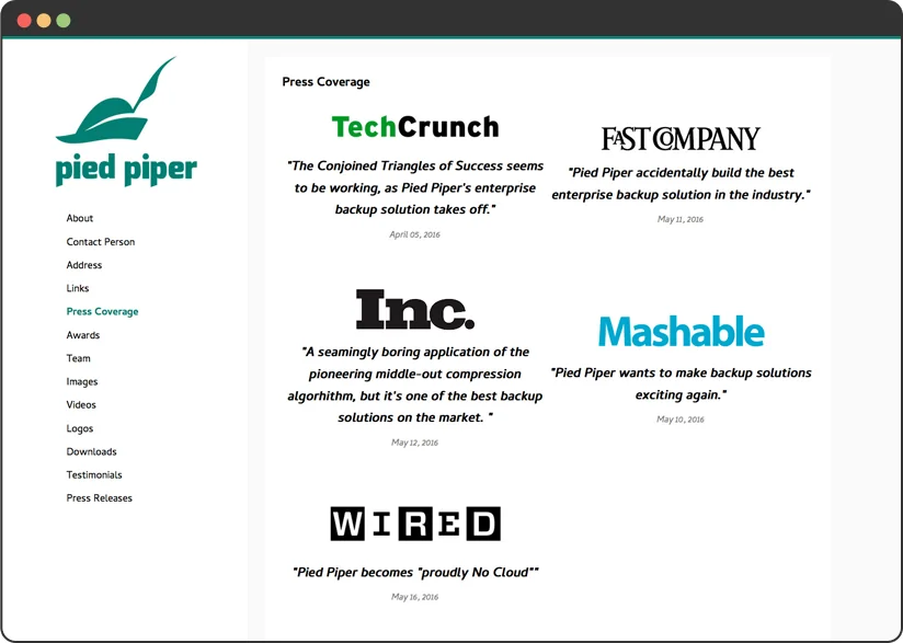 PressKitHero screenshot 4 of 5