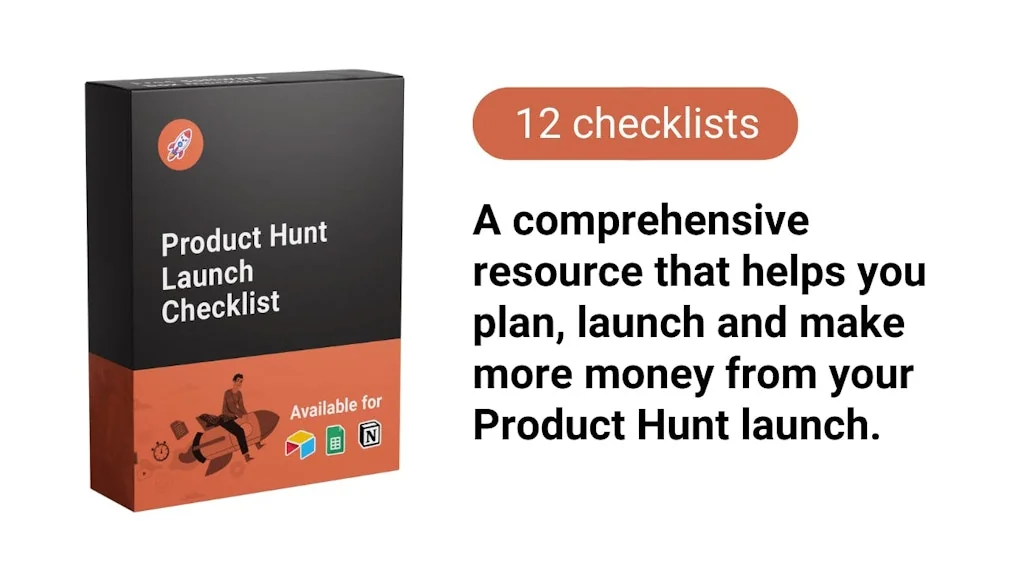 Product Hunt Launch Checklist screenshot 1 of 3