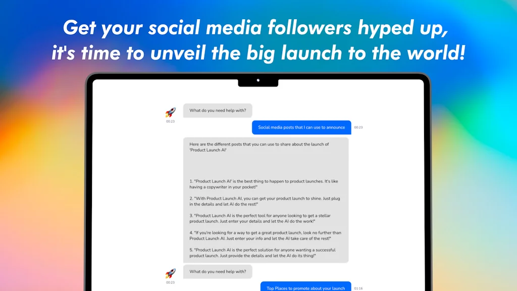 Product Launch AI screenshot 3 of 8