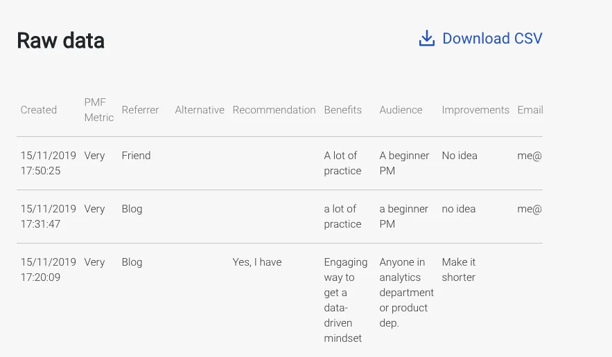 Product/Market Fit Survey by Sean Ellis screenshot 6 of 6