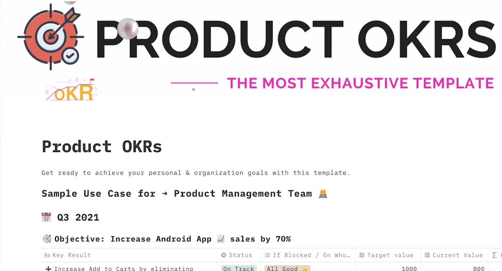 Product OKRs screenshot 2 of 2