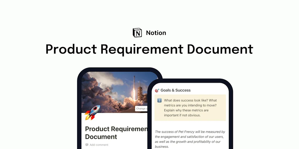 Product Requirement Document Template screenshot 1 of 1