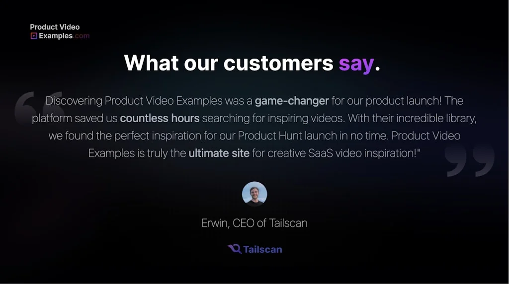Product Video Examples screenshot 5 of 5