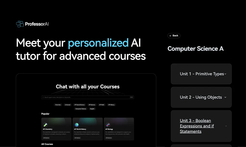 ProfessorAI screenshot 1 of 3