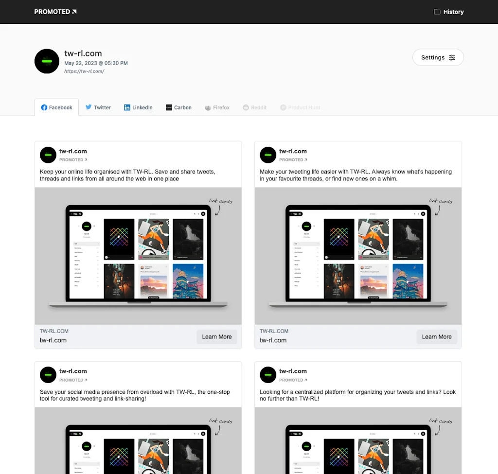 Promoted.com screenshot 2 of 5