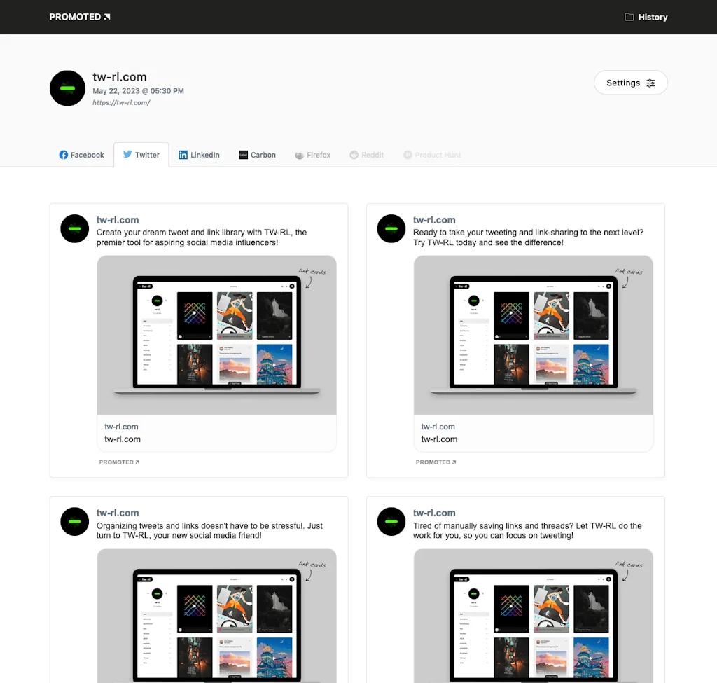 Promoted.com screenshot 3 of 5