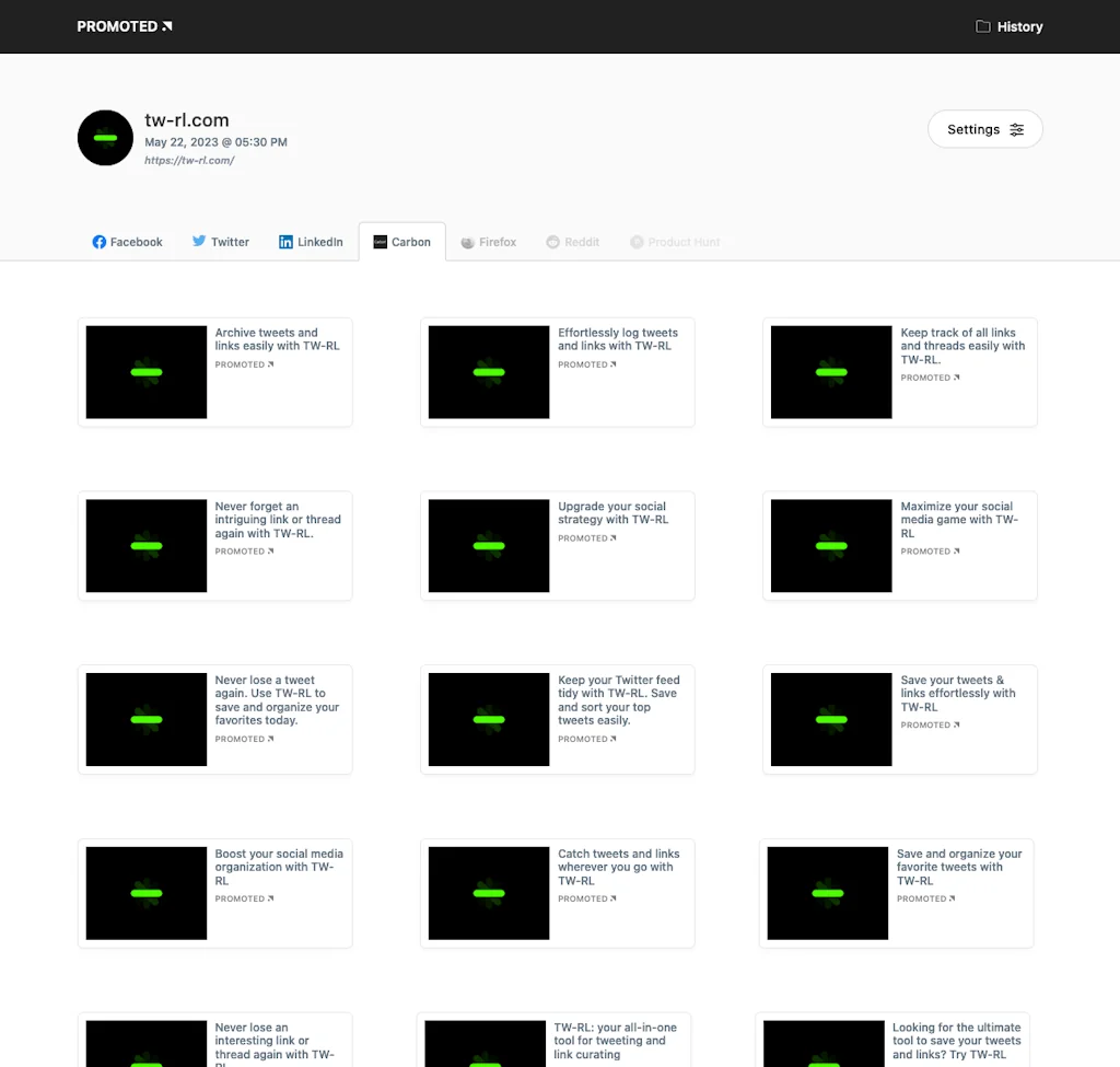 Promoted.com screenshot 4 of 5