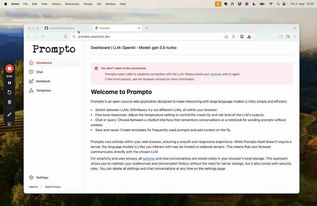 Prompto screenshot 1 of 3