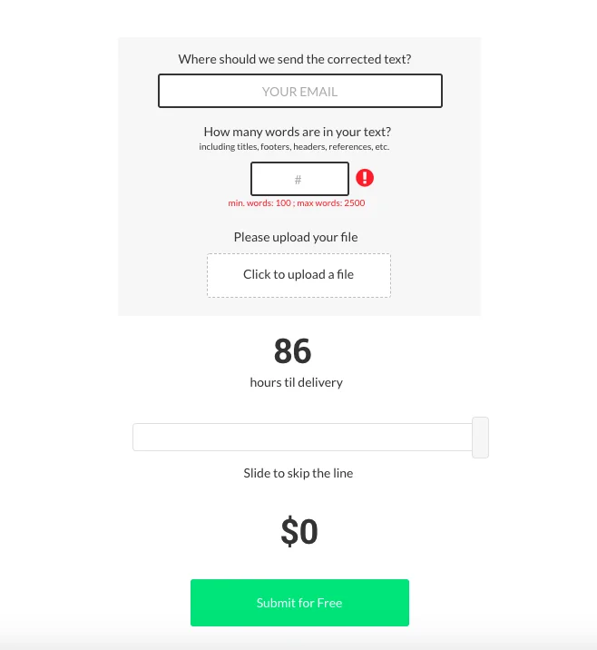 Proofree screenshot 2 of 2