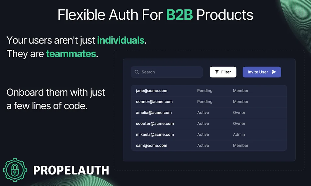 PropelAuth screenshot 1 of 6