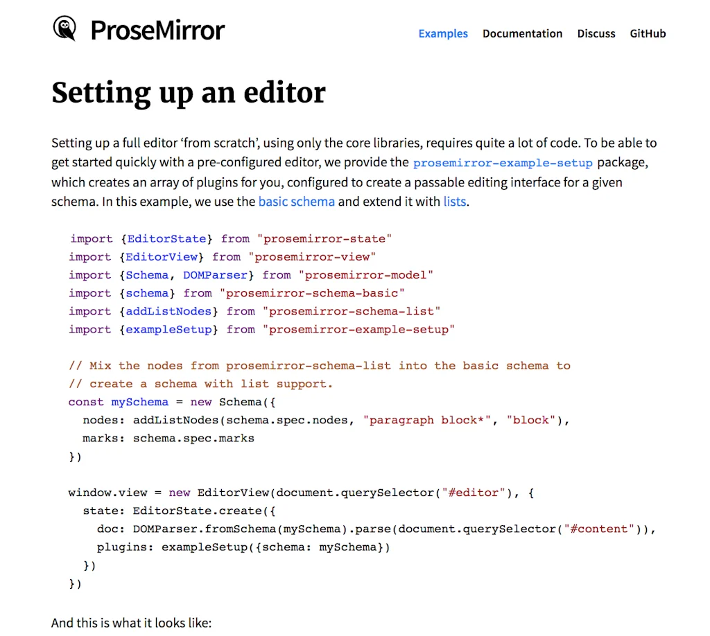 ProseMirror screenshot 2 of 3