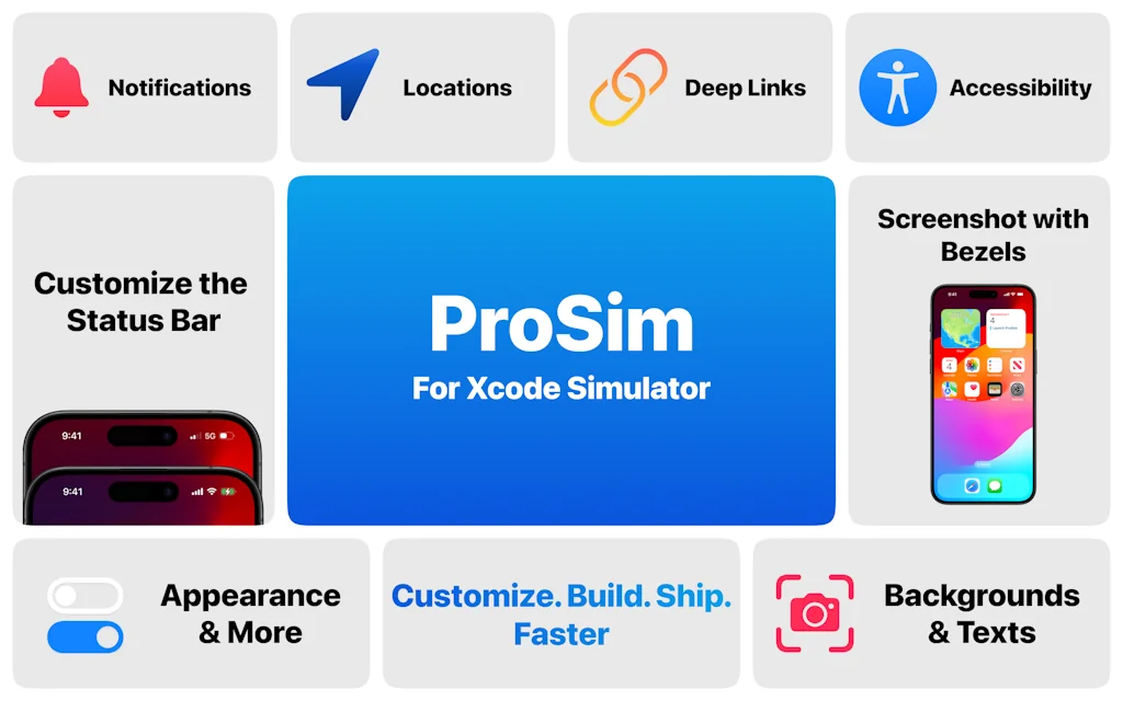 ProSim for Xcode Simulator screenshot 1 of 10