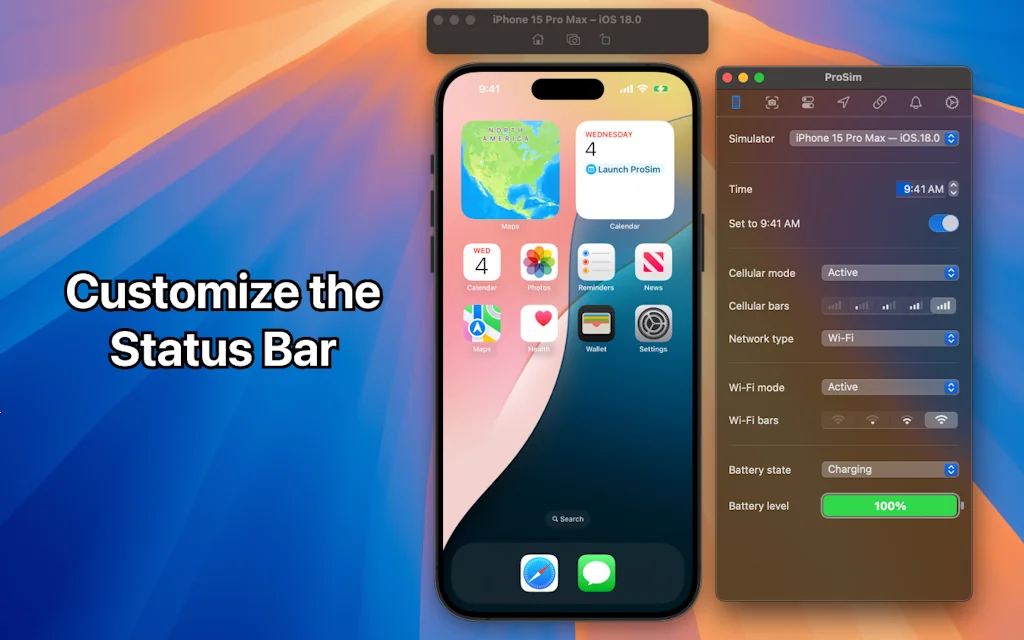 ProSim for Xcode Simulator screenshot 2 of 10