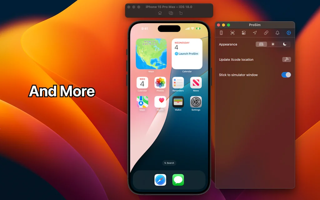 ProSim for Xcode Simulator screenshot 9 of 10