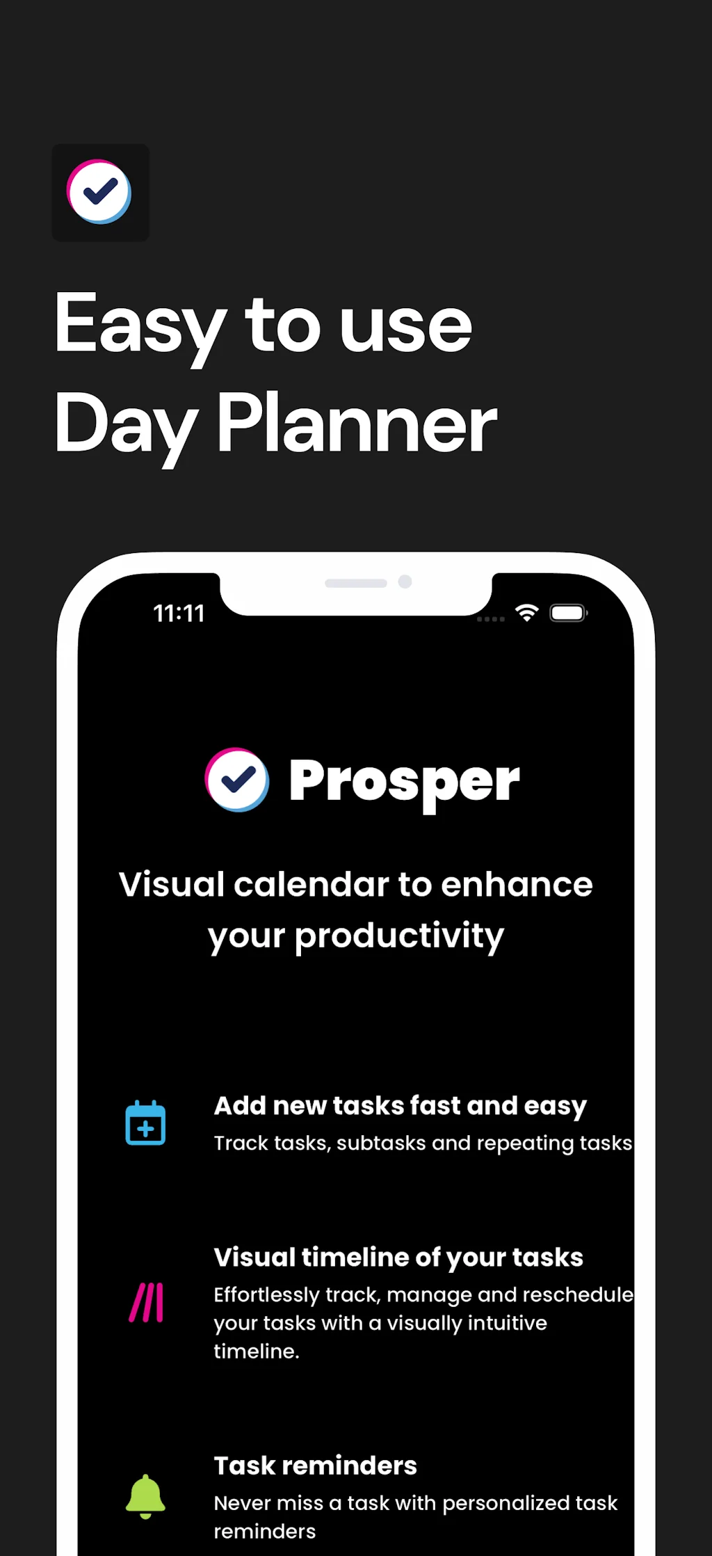 Prosper - Tasks & Day Planner screenshot 1 of 5