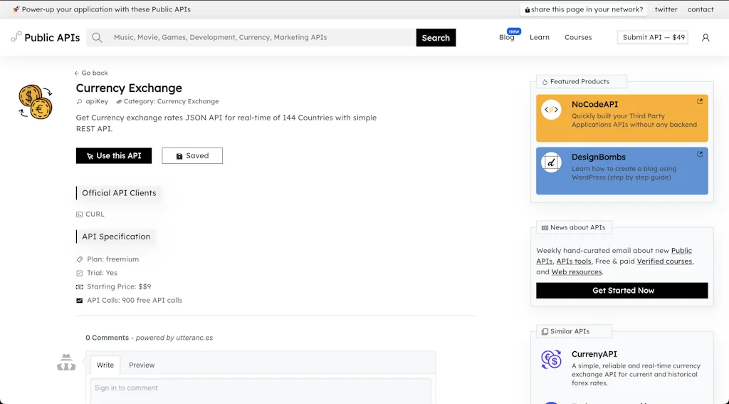 Public APIs screenshot 2 of 7