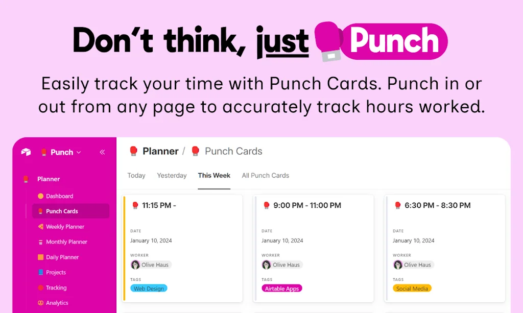 Punch Time Tracker screenshot 2 of 6