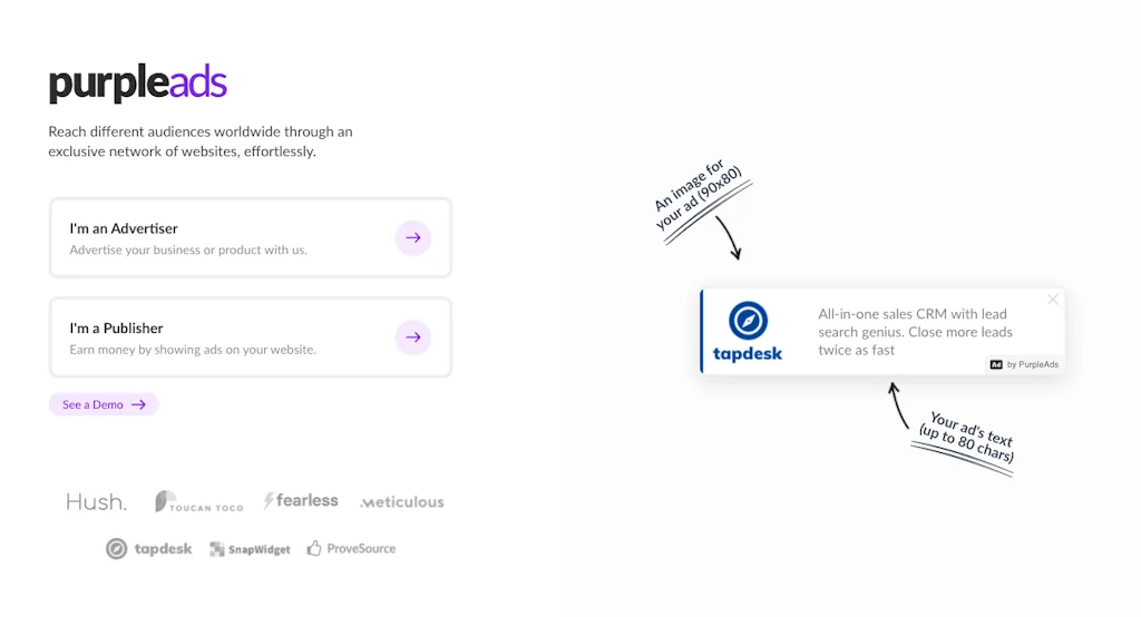 PurpleAds screenshot 1 of 2