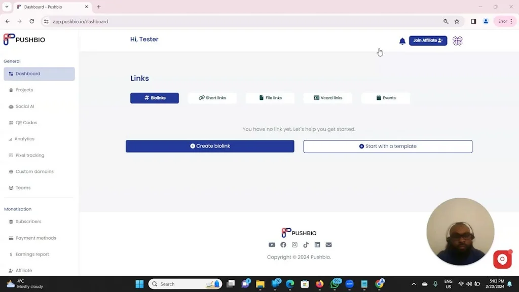Pushbio screenshot 1 of 10