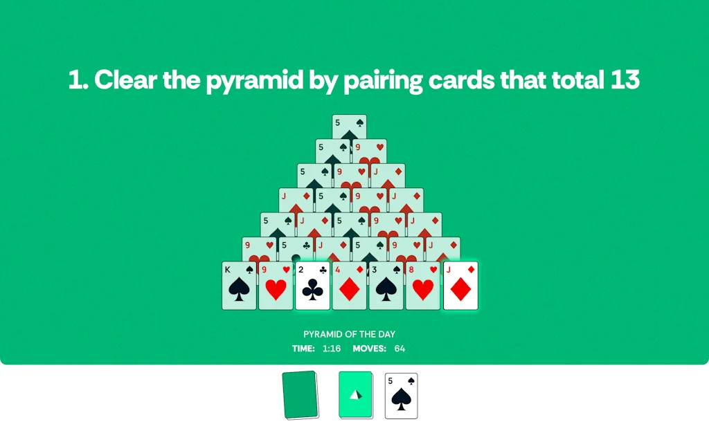 Pyramid Solitaire screenshot 2 of 5