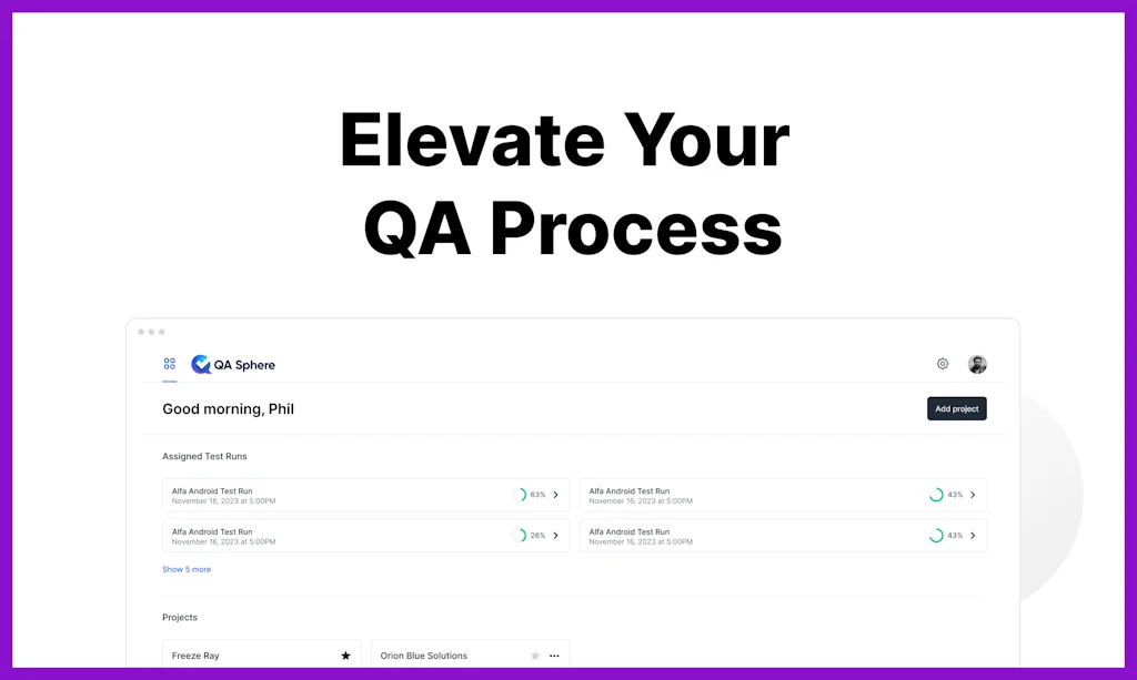 QA Sphere screenshot 1 of 5