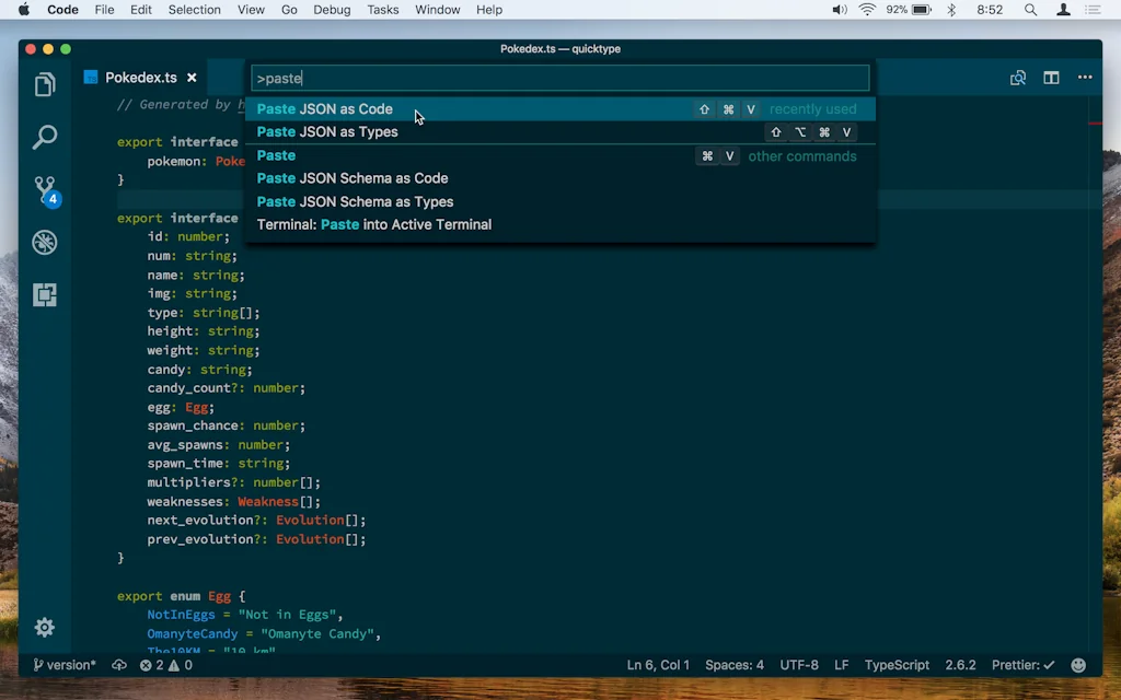 quicktype screenshot 1 of 3