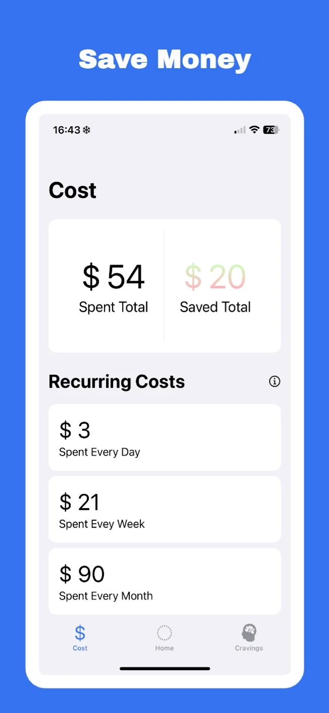 Quit Snus Addiction - Mobile App screenshot 2 of 3