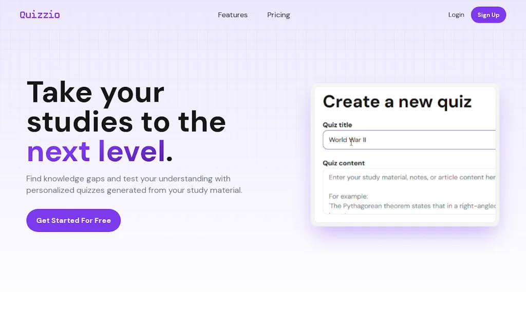 Quizzio screenshot 1 of 3